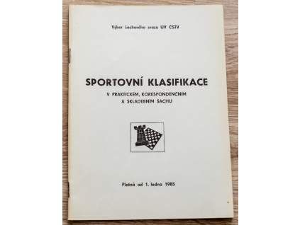 4169 sportovni klasifikace v praktickem korespondencnim a skladebnim sachu